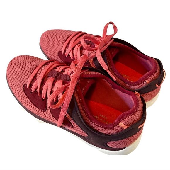 Easy Spirit Wide Width Dark Pink Rally2 Walking Shoes. - Picture 3 of 7